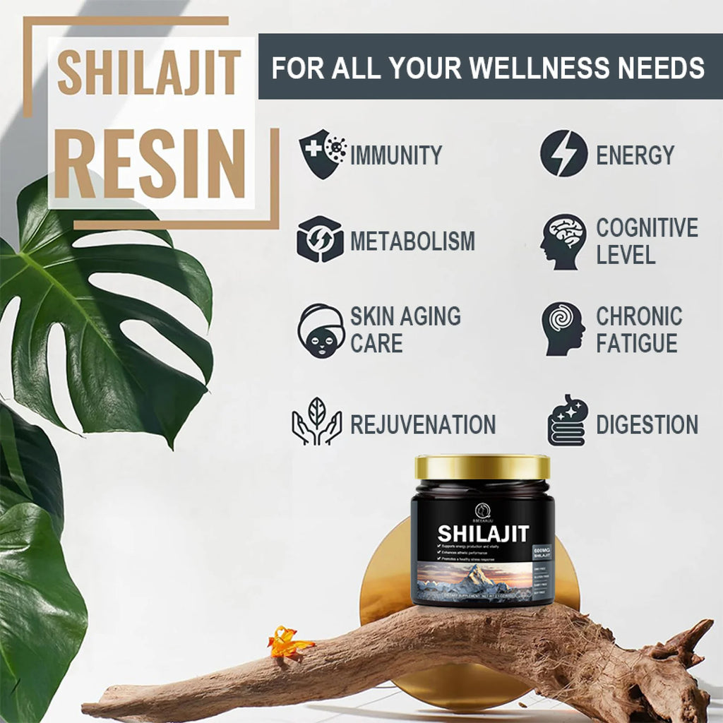 Pure Himalayan Shilajit Resin Supplement 600Mg,Support Energy & Immune for Men and Women,2.1Oz(60G)